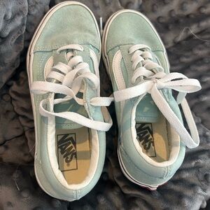 Vans Kids Shoes - Mint Green and White size 1.5